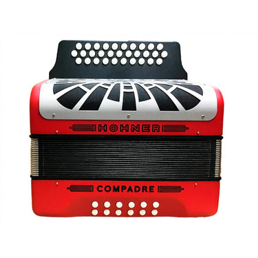 Acordeon Hohner A48441 Compadre 31 Botones 12 Bajos Fa-sib-mib Rojo
